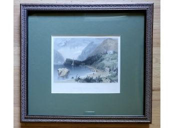 Framed Print 'undercliff Near Cold Spring. (the Seat Of General George P Morris)' Local Interest!
