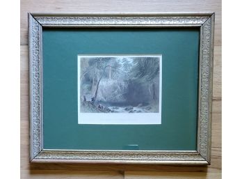 Framed Print 'the Indian Falls...near Cold Spring (Opposite West Point)' - Local Interest! Garrison NY