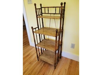 Small Bamboo-style Bookcase / Etagere