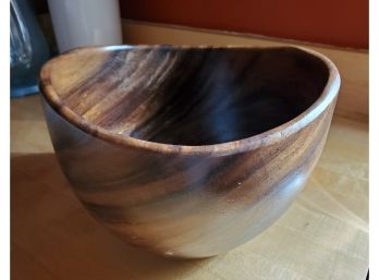 Carved Wooden Bowl / Salad
