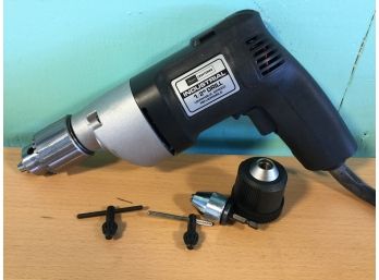 Sears Craftsman 1/2” Electric Drill With Extra Parts