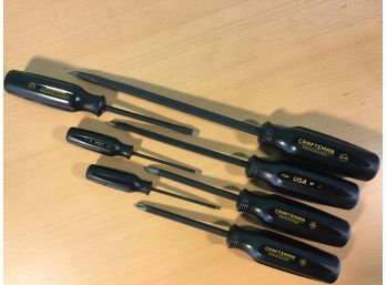 Craftsman Professional  USA Group Of Seven Screwdrivers, New