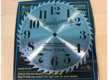 Sears Craftsman 10” Shop Clock Saw Blade, New