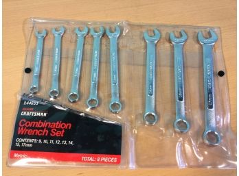 Sears Craftsman Combination Wrench Set 9mm To 17mm, New In Package