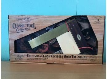 Craftsman USA Classic Tool Collection Wood Try-Square  With Sealed Letter
