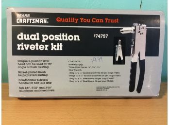 Sears Craftsman Dual Position Riveter Kit, New In Box