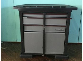 A Large Craftsman Tool Chest, Steel With Casters