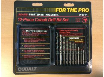 Sears Craftsman 10-piece Cobalt Drill Bit Set