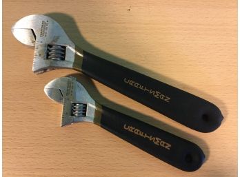 Two Craftsman Professional USA Adjustable Wrenches, New