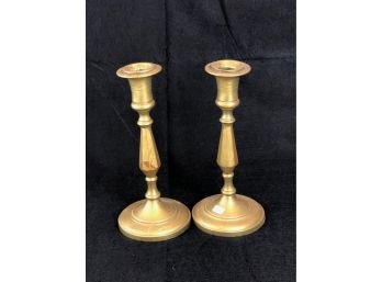 Pair Of Brass Candlestick Holders