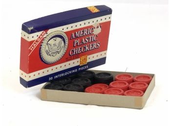 Vintage American Plastic Checkers