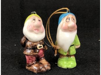 Disney Dwarves Christmas Ornaments Lot