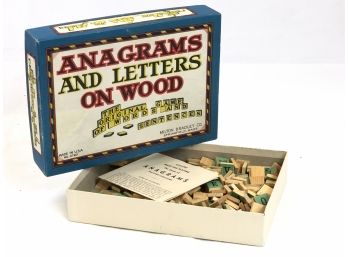 Vintage Anagrams And Letters On Wood Game