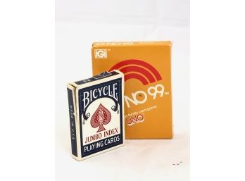 Vintage Playing Card Lot 5 - Uno 99