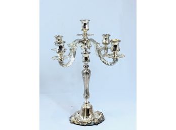 Vintage Silver-plated 5 Headed Candelabrum