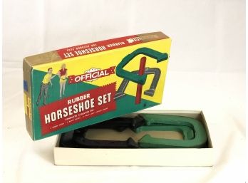 Vintage Rubber Horseshoe Set