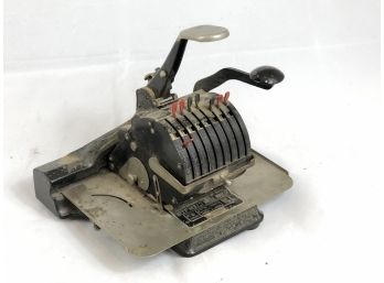 Antique Hedman Mfg Voucher 8 Checking Writing Machine