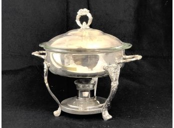 English Silver Heated Buffet Server