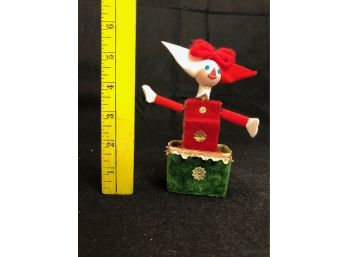 Vintage Jack In The Box Christmas Ornament