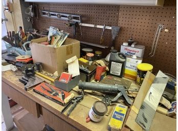 TOOLS TOOLS TOOLS Content Of One Part Of Garage Counter