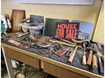 TOOLS TOOLS TOOLS Content Of One Part Of Garage Counter