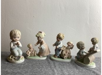 4 Cute Ceramic Porcelain Figurines