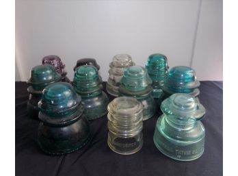 Lot Of 11 Insulators #1