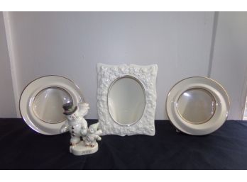 Lenox Picture Frames And Ornament Lot