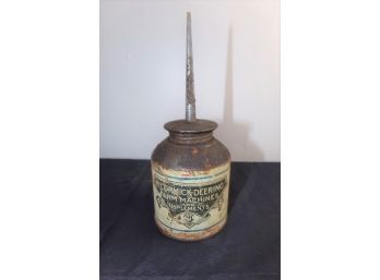 Vintage McCormick-Deering Oil Can - H.C. Messenger New Hartford, CT