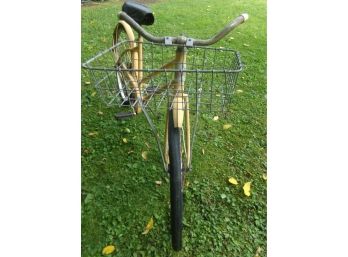 Vintage Columbia Bicycle  With Front Basket