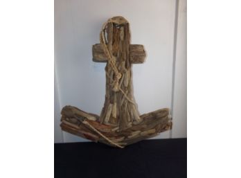 Driftwood Anchor Wall Decoration