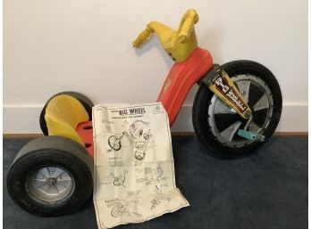 1970s Marx Big Wheel With Original Instructions Included