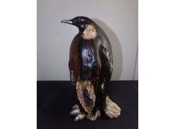 Driftwood Carved Penguin