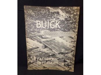 Vintage 1950s Buick Engineering Information For Factory Manual