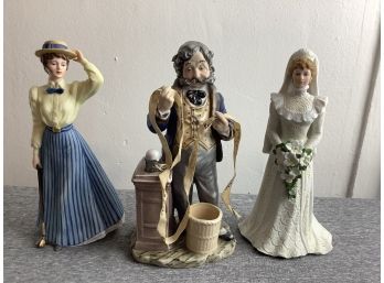 Lot Of 3 Porcelain Figurines