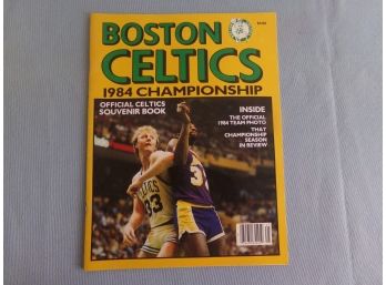 1984 Boston Celtics Championship Souvenir Book