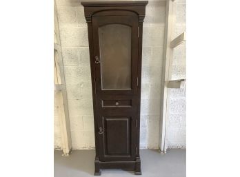 Free Standing Wood And Glass Cabinet