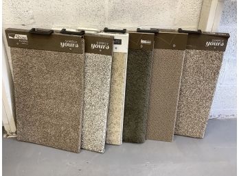 Six Carpet Samples As Pictured