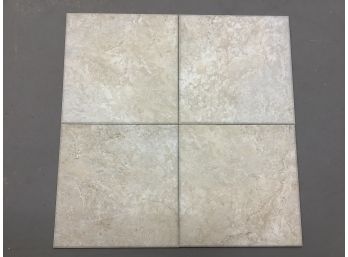 Cream Porcelain Tile Made In USA  (13 Inch X 13 Inch) 58 Tiles (new)