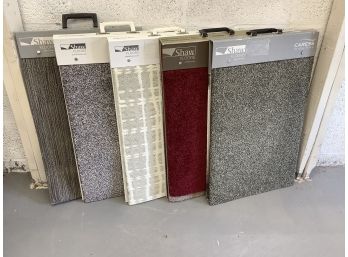 Five Carpet Samples As Pictured