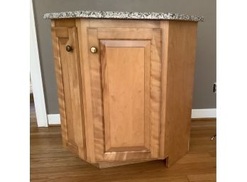 Lower Corner Cabinet With Granite Counter Top