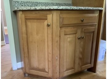 Lower Corner Cabinet With Granite Counter Top