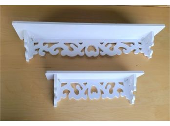 White Plastic Display Shelves