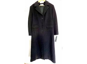 Brand New Women's Size 12 Wool Black Winter Coat