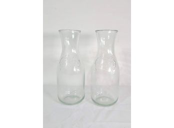 Pair Of Wine Carafes