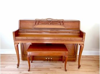 Wurlizer Upright Piano With Bench Seat