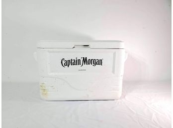 Small White Coleman 'Captain Morgan' Cooler