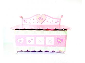 Little Princess Wooden Toy Chest/ Bench Seat