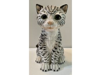 Italian Ceramic Glazed Cat