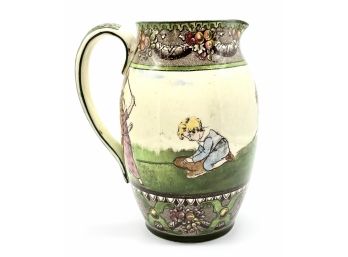 Royal Doulton China Painted Pitcher